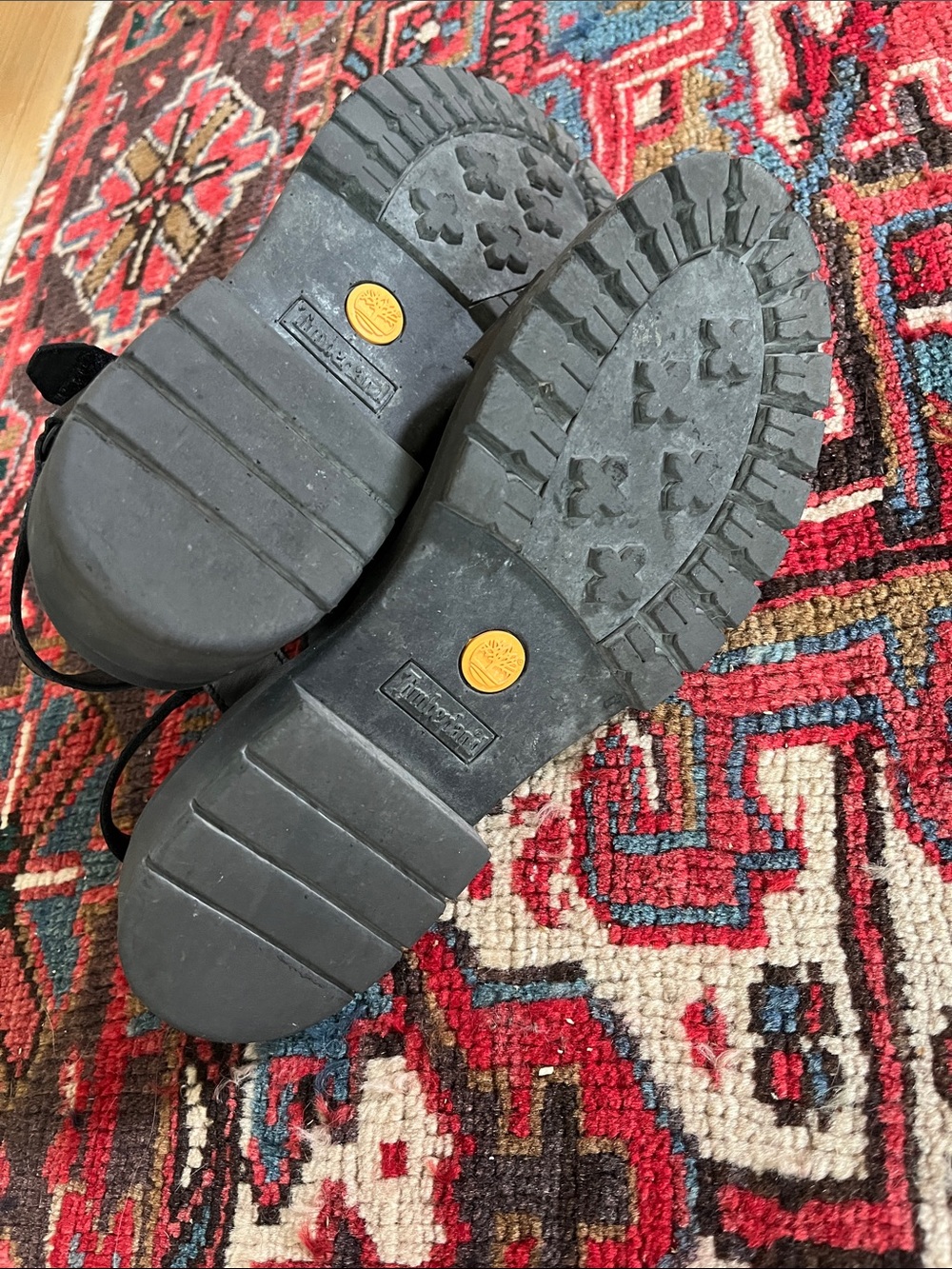 Timberland Black Leather Platform Strappy Sandals View 3